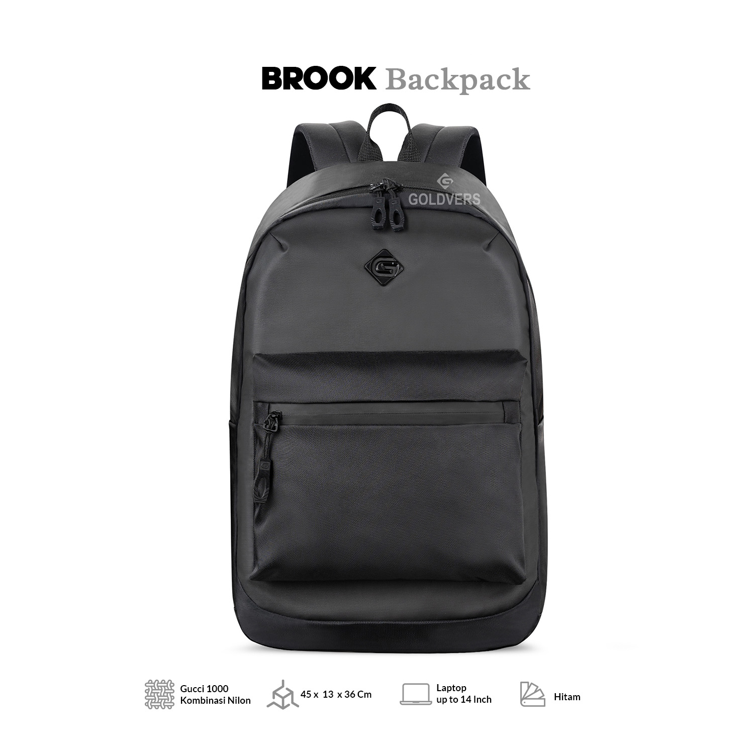BROOK- Tas Ransel Sekolah Anak Backpack Pria Wanita Kasual