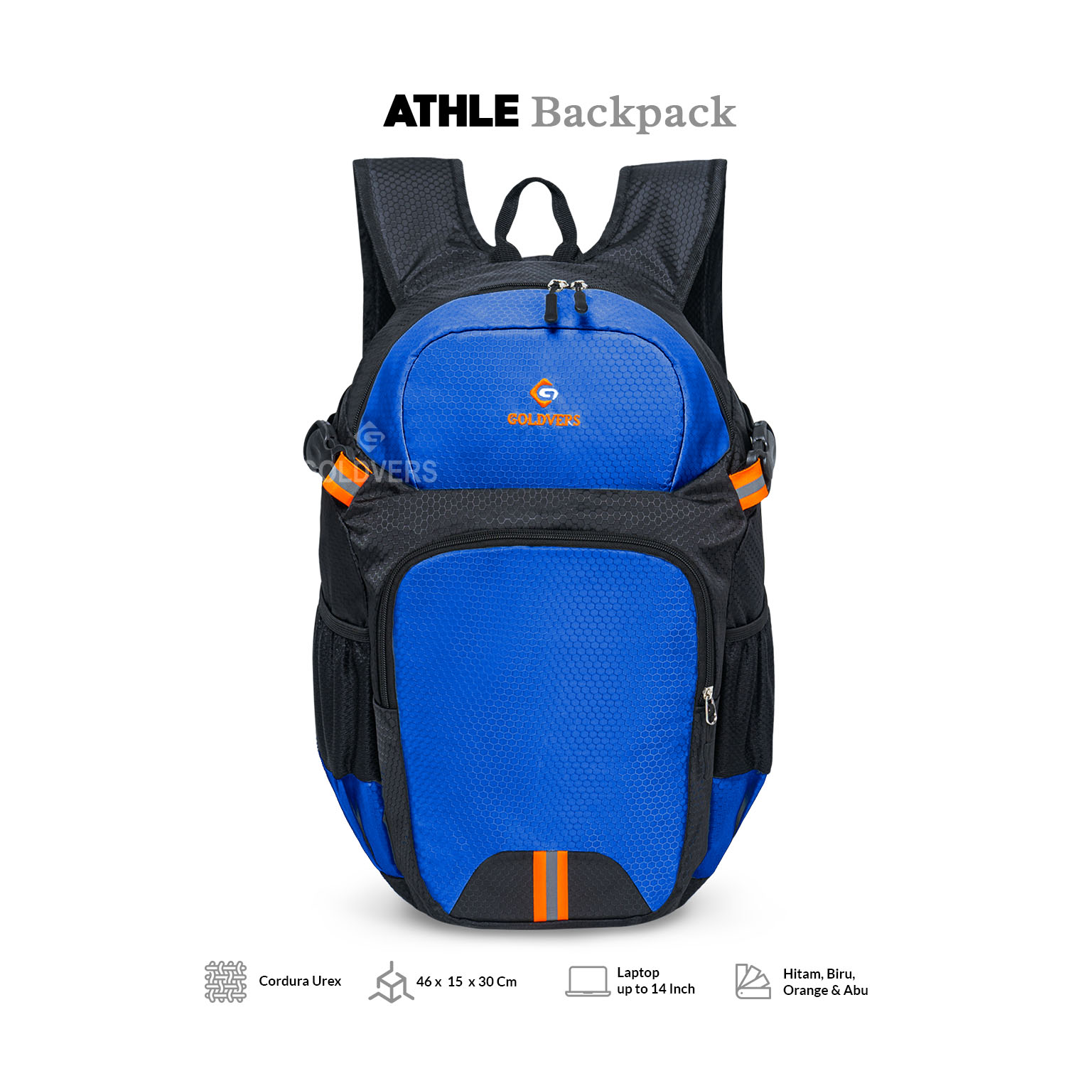 ATHLE - Tas Ransel Pria Ransel Outdoor Sport Olahraga Pria Travel Tas Sekolah Anak Pria Backpack