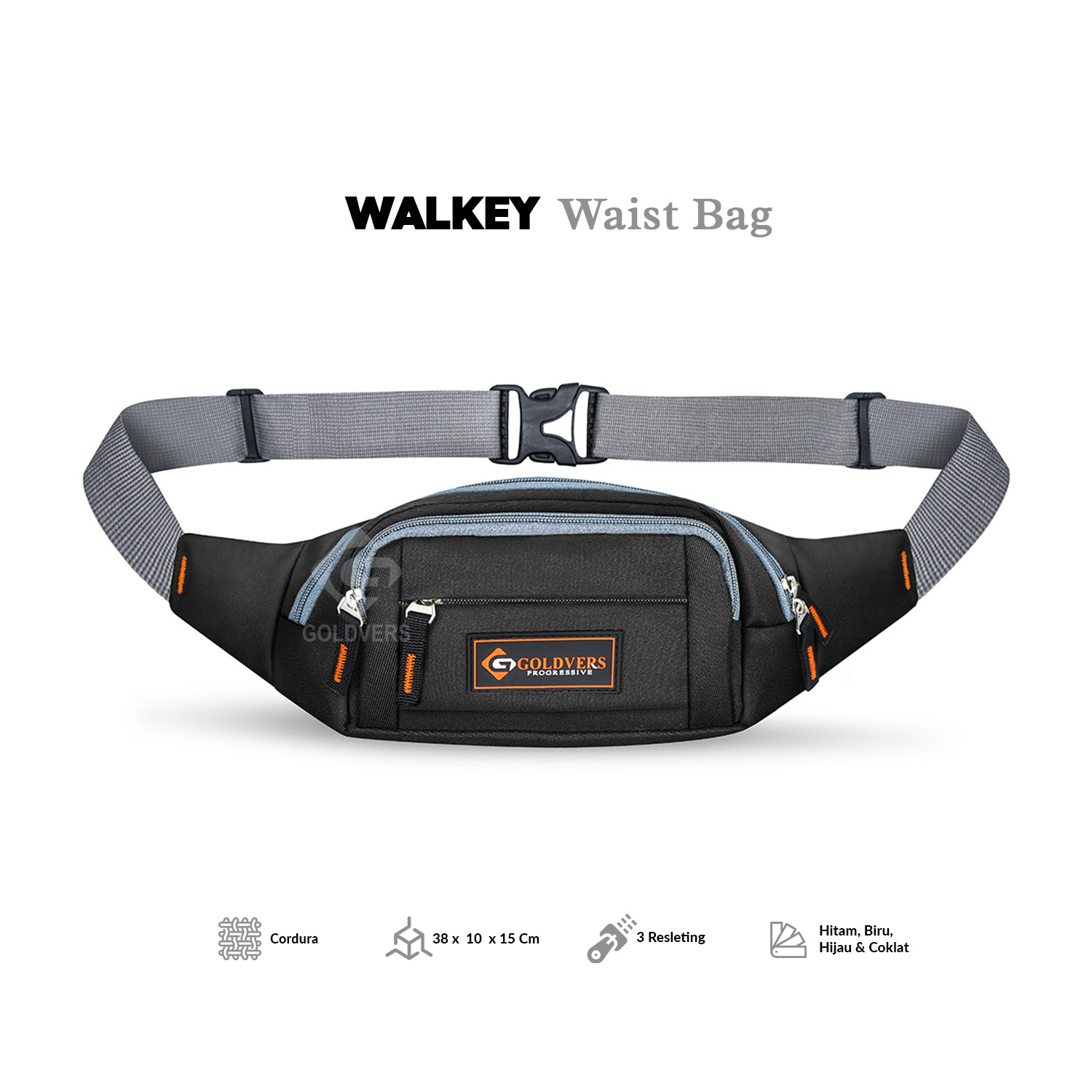 WALKEY - Tas Selempang Pria Daily Kasual Formal Tas Slingbag 
