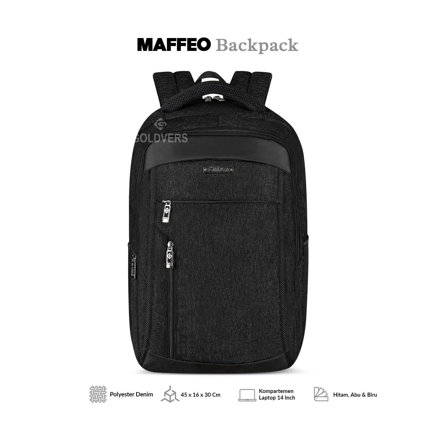 MAFFEO - Tas Ransel Laptop Backpack Kasual Sekolah Fashion Pria Tas Ransel Sekolah