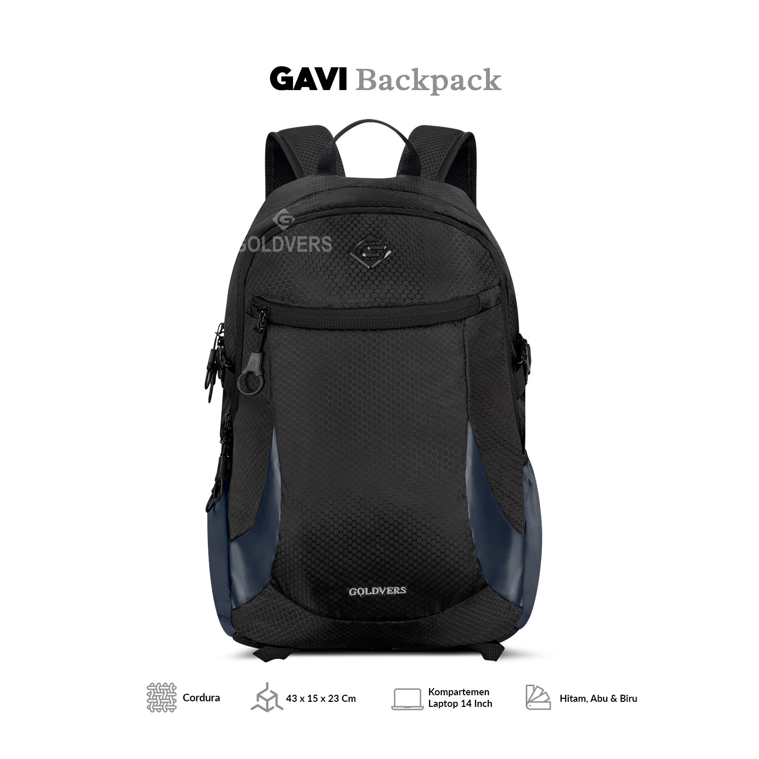 GAVI - Tas Ransel Pria Backpack Fashion Tas Punggung Tas Laptop Ransel Premium Sekolah Sport Unisex