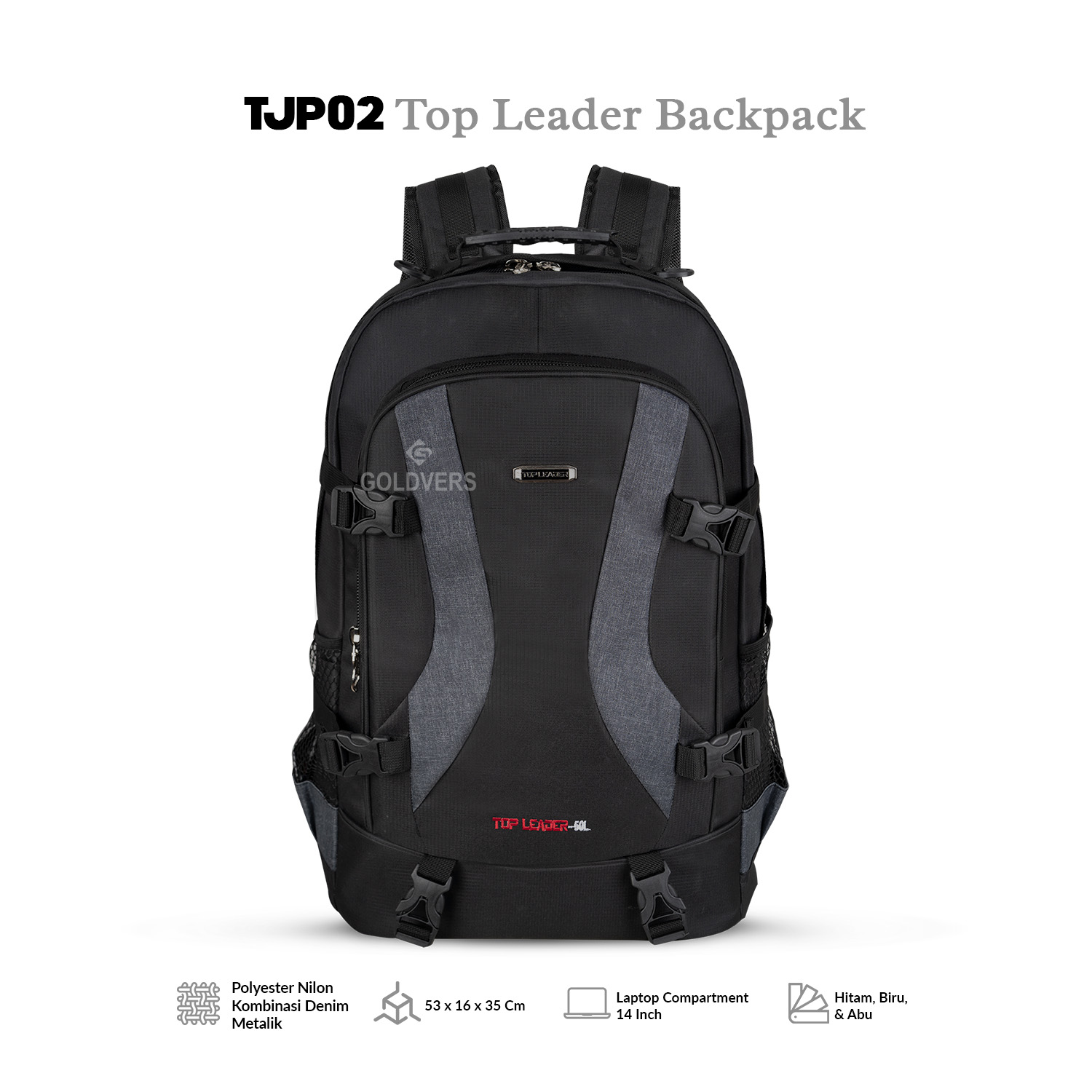 TOP LEADER - Travel Bag Tas Ransel Carier Dewasa Jumbo Pria Wanita Tas Mudik Backpack Traveling