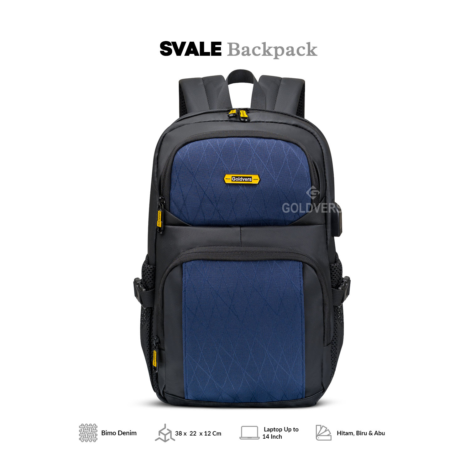 SVALE- Tas Ransel Mini Pria Backpack Polo 15 inchTas Punggung Backpack Daily Sekolah Kuliah